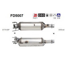 FD5007 AS Сажевый / частичный фильтр, система выхлопа ОГ