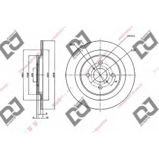 BD1990 DJ PARTS Тормозной диск