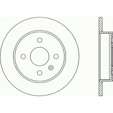 BDA1810.10 OPEN PARTS Тормозной диск
