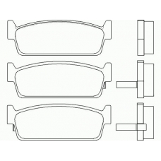 MDB1576 MINTEX Комплект тормозных колодок, дисковый тормоз