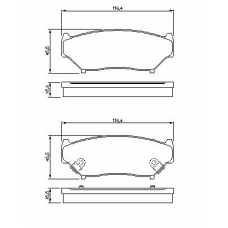 0 986 424 251 BOSCH Комплект тормозных колодок, дисковый тормоз