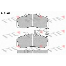 BL2190A1 FTE Комплект тормозных колодок, дисковый тормоз