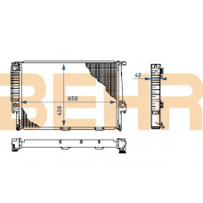 2109050 BEHR Radiator