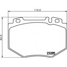 8DB 355 011-831 HELLA Комплект тормозных колодок, дисковый тормоз