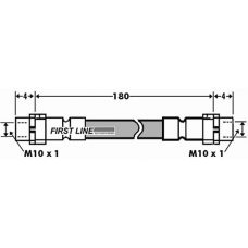 FBH7394 FIRST LINE Тормозной шланг