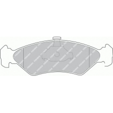 FSL1082 FERODO Комплект тормозных колодок, дисковый тормоз