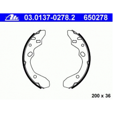 03.0137-0278.2 ATE Комплект тормозных колодок