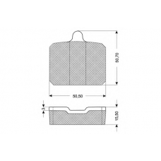 PF1025 PROCODIS FRANCE Комплект тормозных колодок, дисковый тормоз
