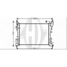 8346345 DIEDERICHS Радиатор, охлаждение двигателя