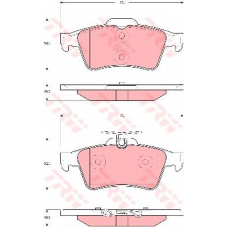 GDB1621 TRW Комплект тормозных колодок, дисковый тормоз