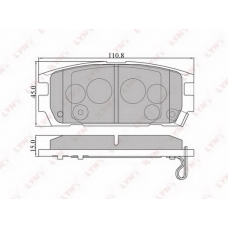 BD-3606 LYNX Тормозные колодки дисковые