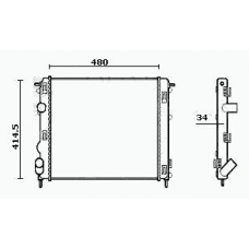 RM0440 EQUAL QUALITY Радиатор, охлаждение двигателя