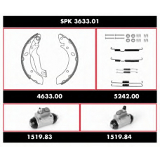 SPK 3633.01 ROADHOUSE Комплект тормозов, барабанный тормозной механизм