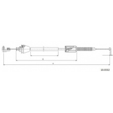 10033.2 CABOR Тросик спидометра