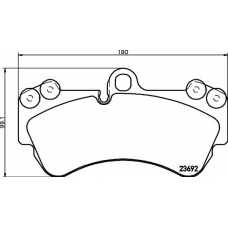 8DB 355 018-701 HELLA Комплект тормозных колодок, дисковый тормоз