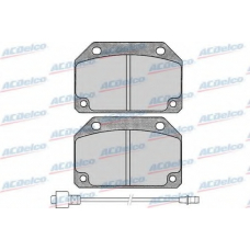 AC058176D AC Delco Комплект тормозных колодок, дисковый тормоз