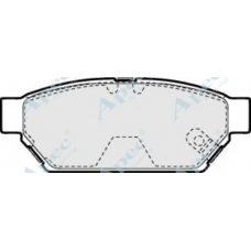 PAD894 APEC Комплект тормозных колодок, дисковый тормоз