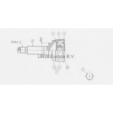 MS711H0 URW Шарнирный комплект, приводной вал