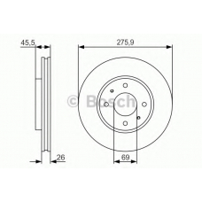 0 986 479 R94 BOSCH Тормозной диск