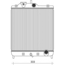 350213930000 MAGNETI MARELLI Радиатор, охлаждение двигателя