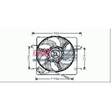 1880341 KUHLER SCHNEIDER Вентилятор, охлаждение двигателя