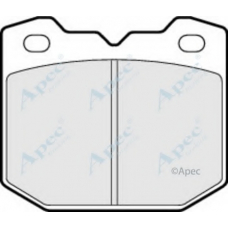 PAD628 APEC Комплект тормозных колодок, дисковый тормоз