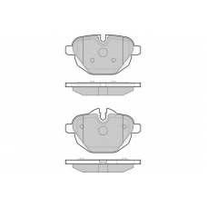 12-1449 E.T.F. Комплект тормозных колодок, дисковый тормоз