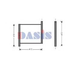 122250N AKS DASIS Радиатор, охлаждение двигателя