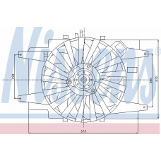 85103 NISSENS Вентилятор, охлаждение двигателя