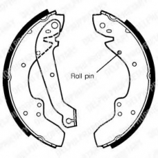 LS1245 DELPHI Комплект тормозных колодок