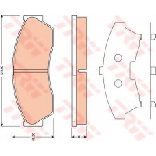 GDB1796 TRW Комплект тормозных колодок, дисковый тормоз