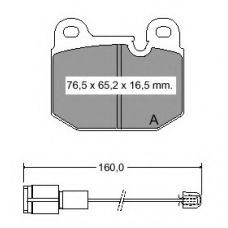831921 Vema Комплект тормозных колодок, дисковый тормоз