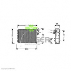 32-0403 KAGER Теплообменник, отопление салона