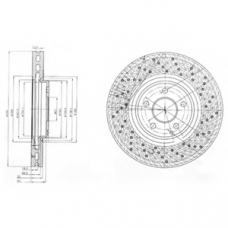 BG9014 DELPHI Тормозной диск