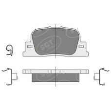 SP 335 SCT Комплект тормозных колодок, дисковый тормоз