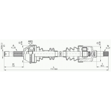 DRS6137.00 OPEN PARTS Приводной вал