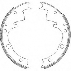Z4109.00 WOKING Комплект тормозных колодок