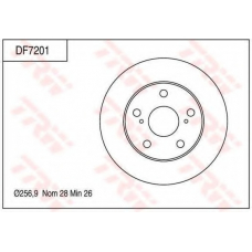 DF7201 TRW Тормозной диск