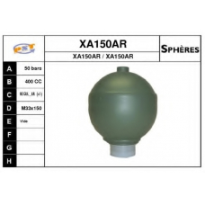XA150AR SNRA Гидроаккумулятор, подвеска / амортизация