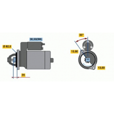 0 001 363 117 BOSCH Стартер