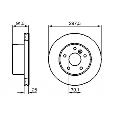 0 986 479 146 BOSCH Тормозной диск