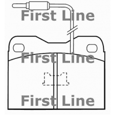 FBP1025 FIRST LINE Комплект тормозных колодок, дисковый тормоз