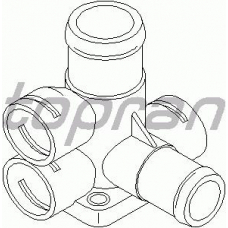 100 718 TOPRAN Фланец охлаждающей жидкости