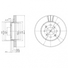 BG2615 DELPHI Тормозной диск