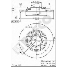 BS 7330 BRECO Тормозной диск