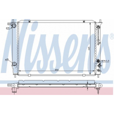 67042 NISSENS Радиатор, охлаждение двигателя