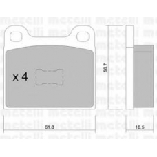 22-0010-1 METELLI Комплект тормозных колодок, дисковый тормоз