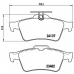 P 59 042 BREMBO Комплект тормозных колодок, дисковый тормоз