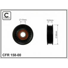 158-00 CAFFARO Паразитный / ведущий ролик, поликлиновой ремень