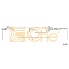 18.3501 COFLE Трос, управление сцеплением